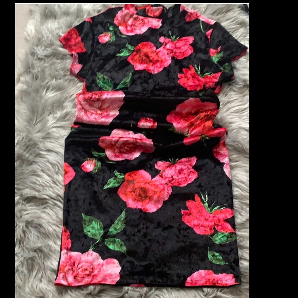 Midi mock neck dress